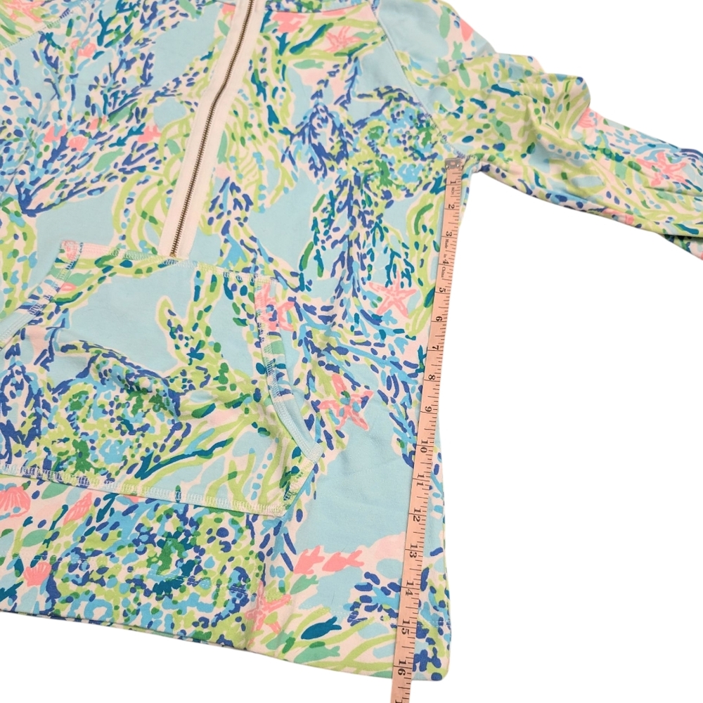 Lilly Pulitzer Skipper Popover Sky Blue Blue Heaven Size Small 🩷🩵💚 - Picture 7 of 11